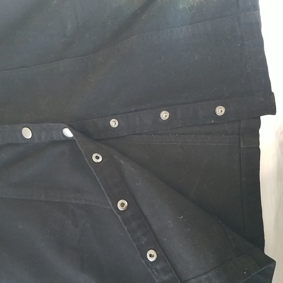 Forever 21 Elegant Button-Down Dress Stretchy Corset Square Neck Short Sleeve - Picture 4 of 7